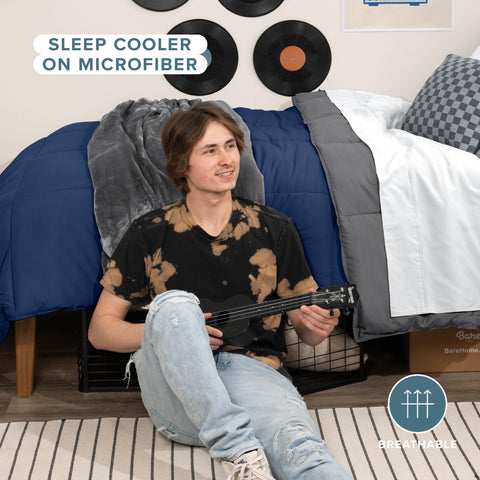 Bare Home duvet loop close-up for secure attachment to duvet covers