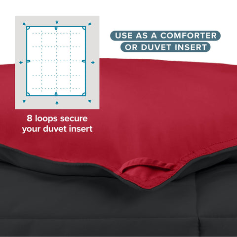 Bare Home comforter styled in a dorm room for youthful décor refresh