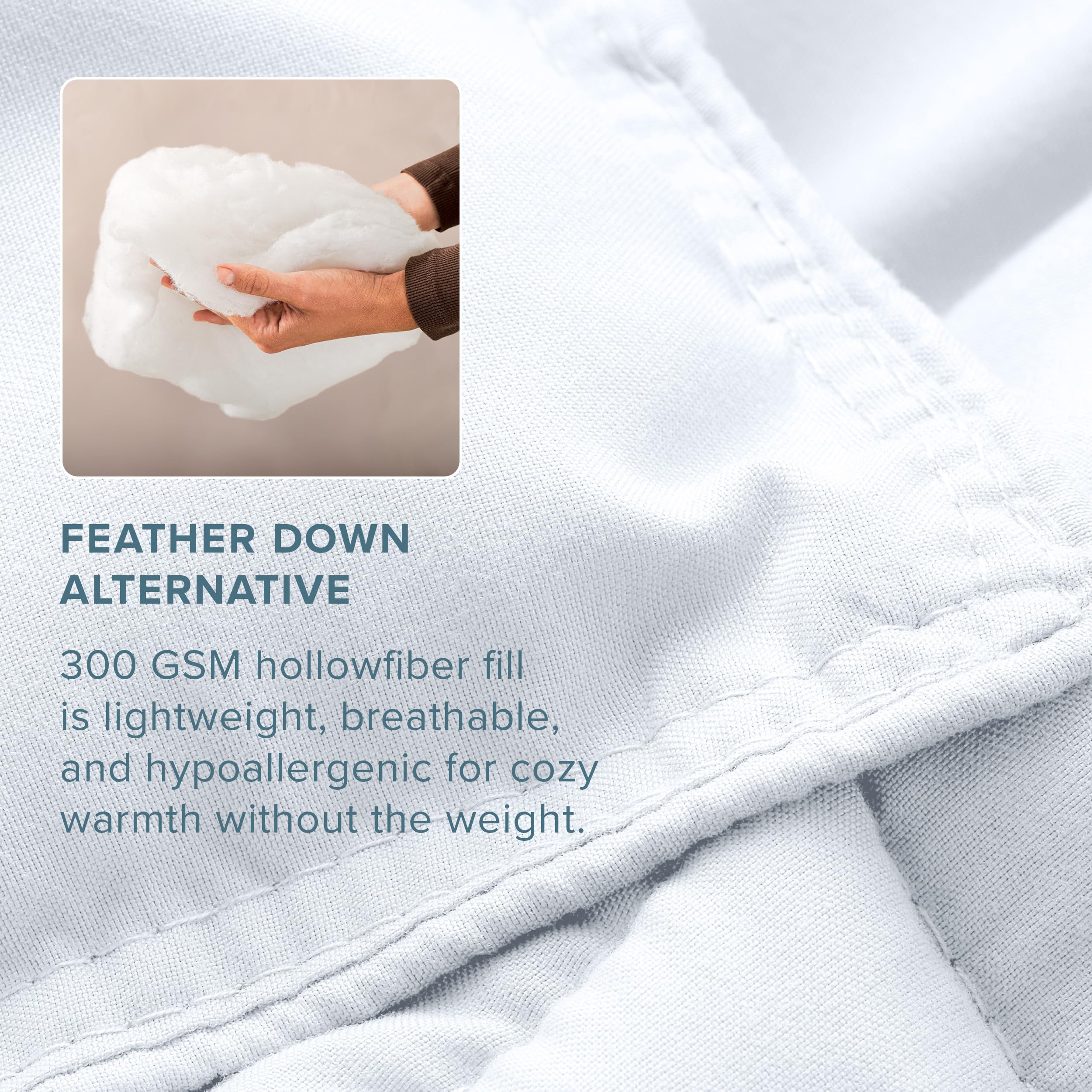 Bare Home comforter in large-capacity washer suggests easy care