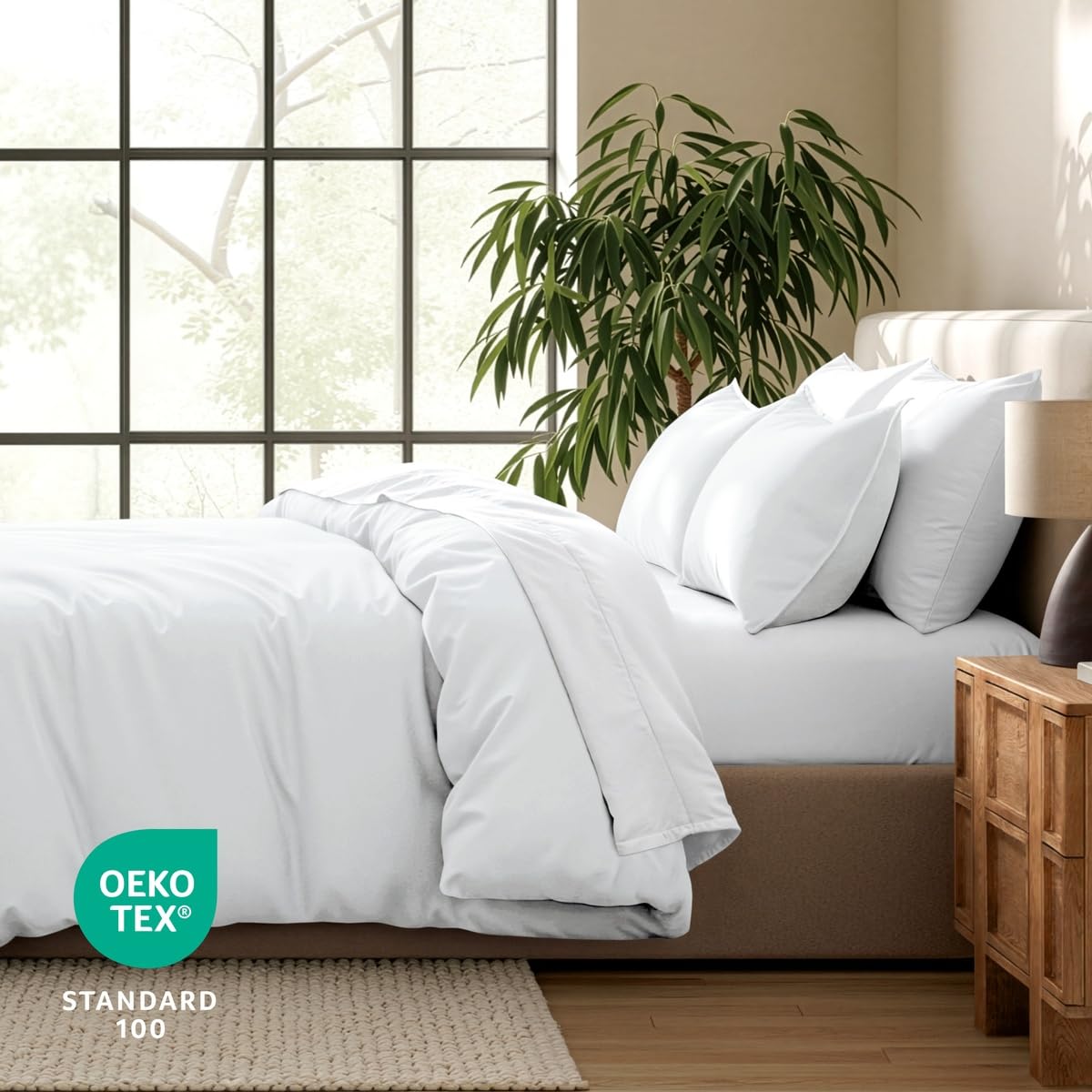 Bare Home corner tie detail keeping duvet insert stable and in place