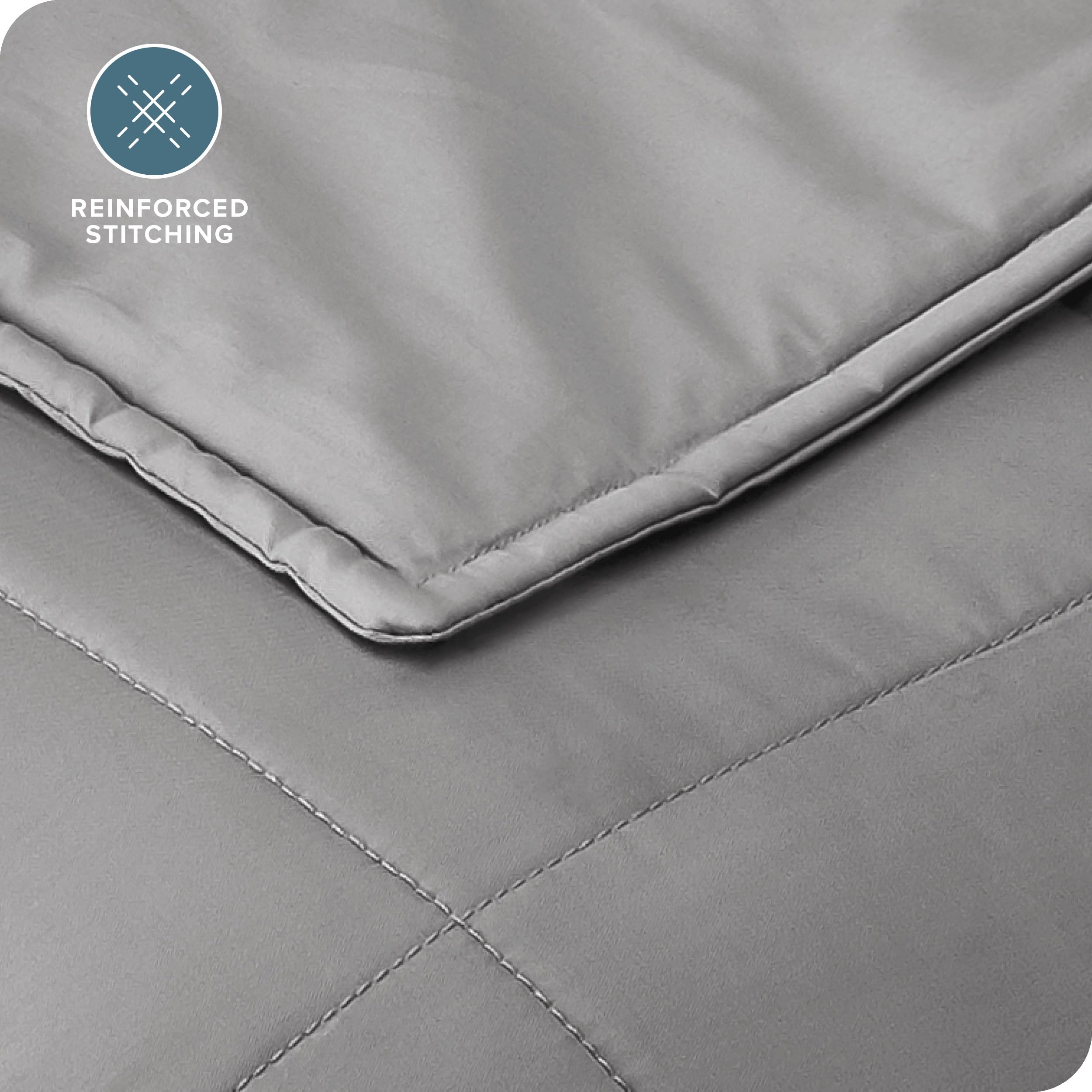 Bare Home duvet cover attached example demonstrating easier washing and extended blanket protection