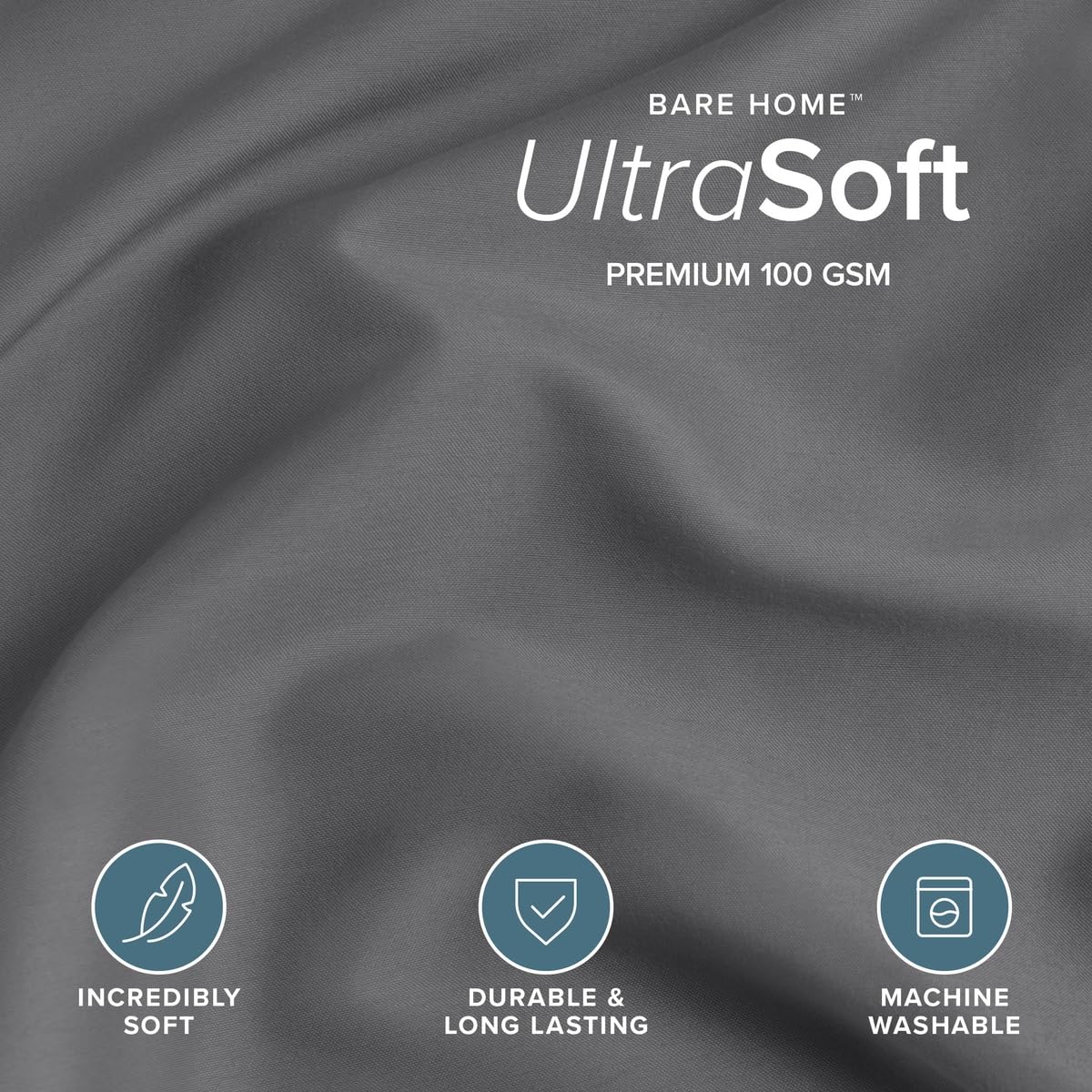 Bare Home fabric close-up highlighting brushed texture and ultra-soft hand-feel benefit