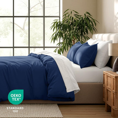 Bare Home pillow shams with envelope closure offering tidy finish and easy insert removal