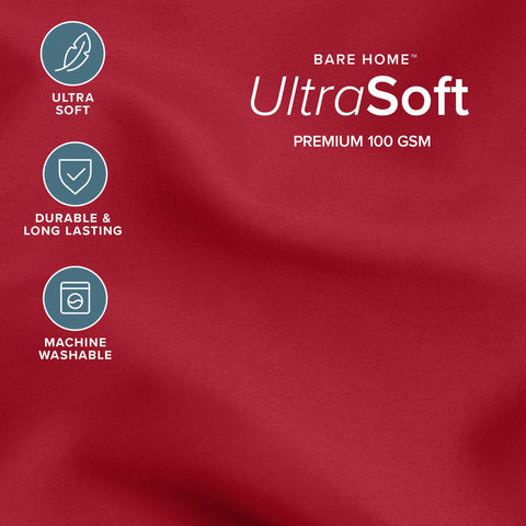 Bare Home close-up of ultra-soft brushed fabric highlighting cozy texture benefit