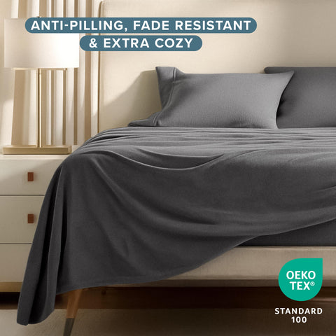 Bare Home fitted sheet corner elastic detail for secure fit on deep mattresses