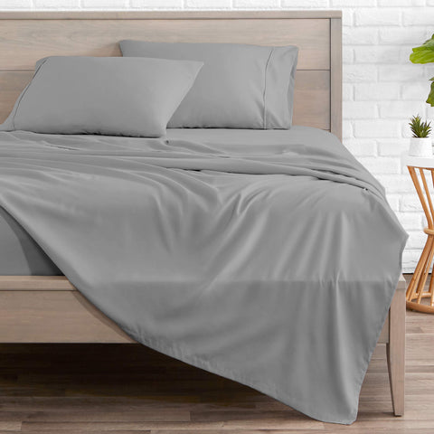 Bare Home fitted sheet deep pocket detail for secure mattress fit
