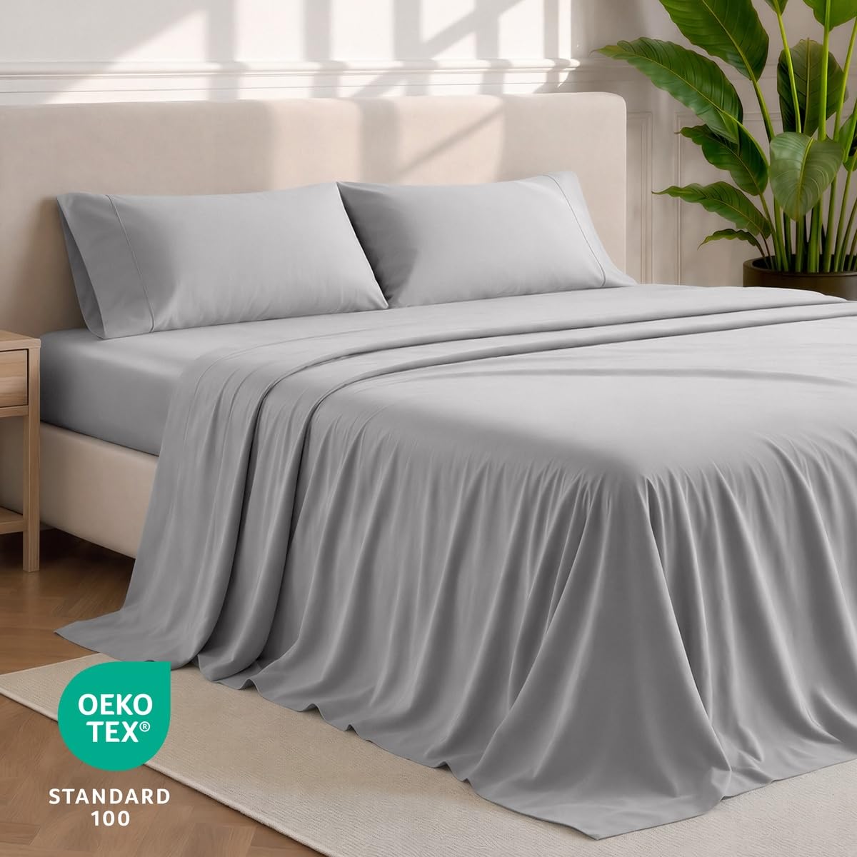 Bare Home pillowcases arranged neatly offering coordinated look