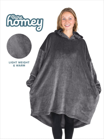 Bare Home oversized hood detail illustrating head warmth and coverage