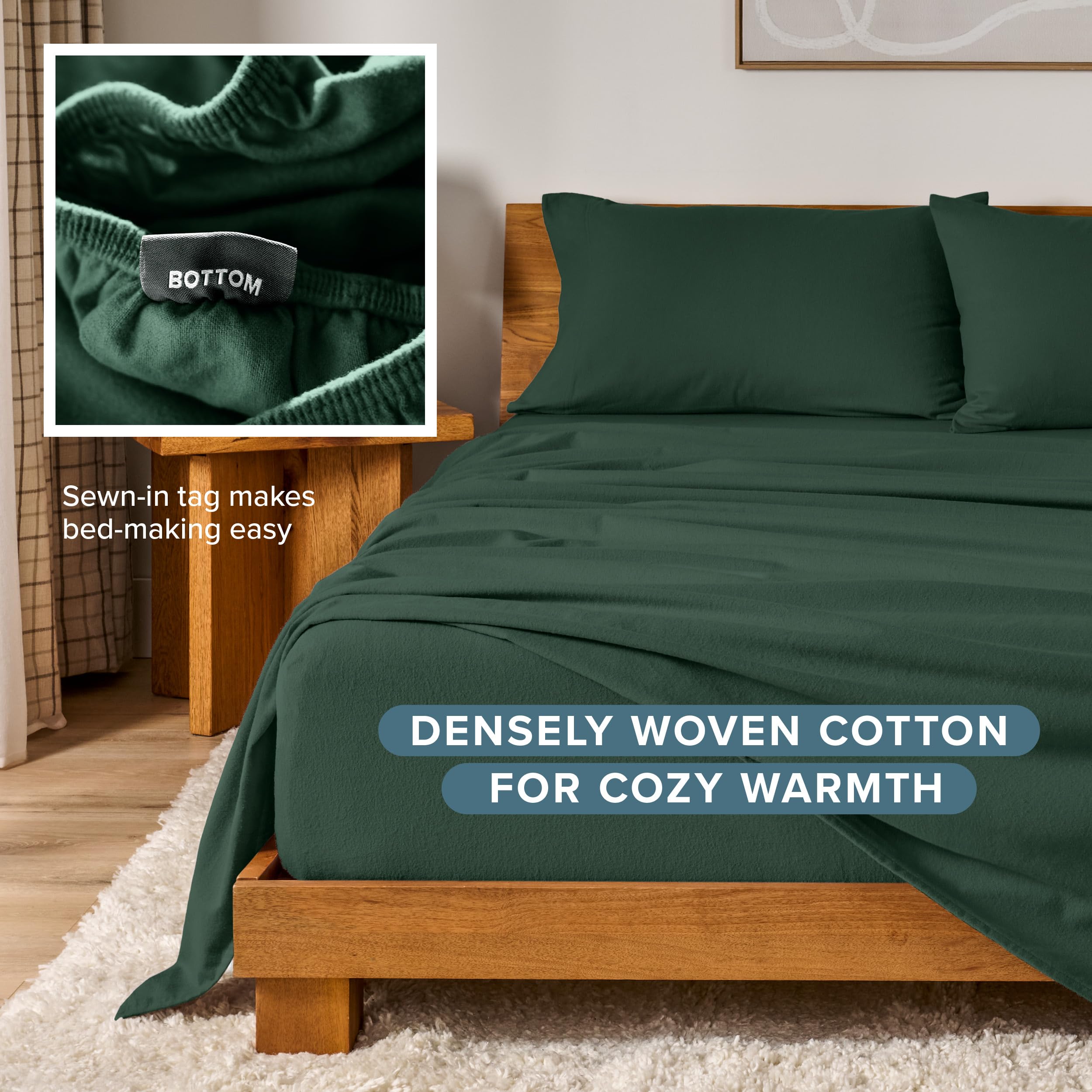 Bare Home sheet on king mattress, compares sheet depth to mattress height
