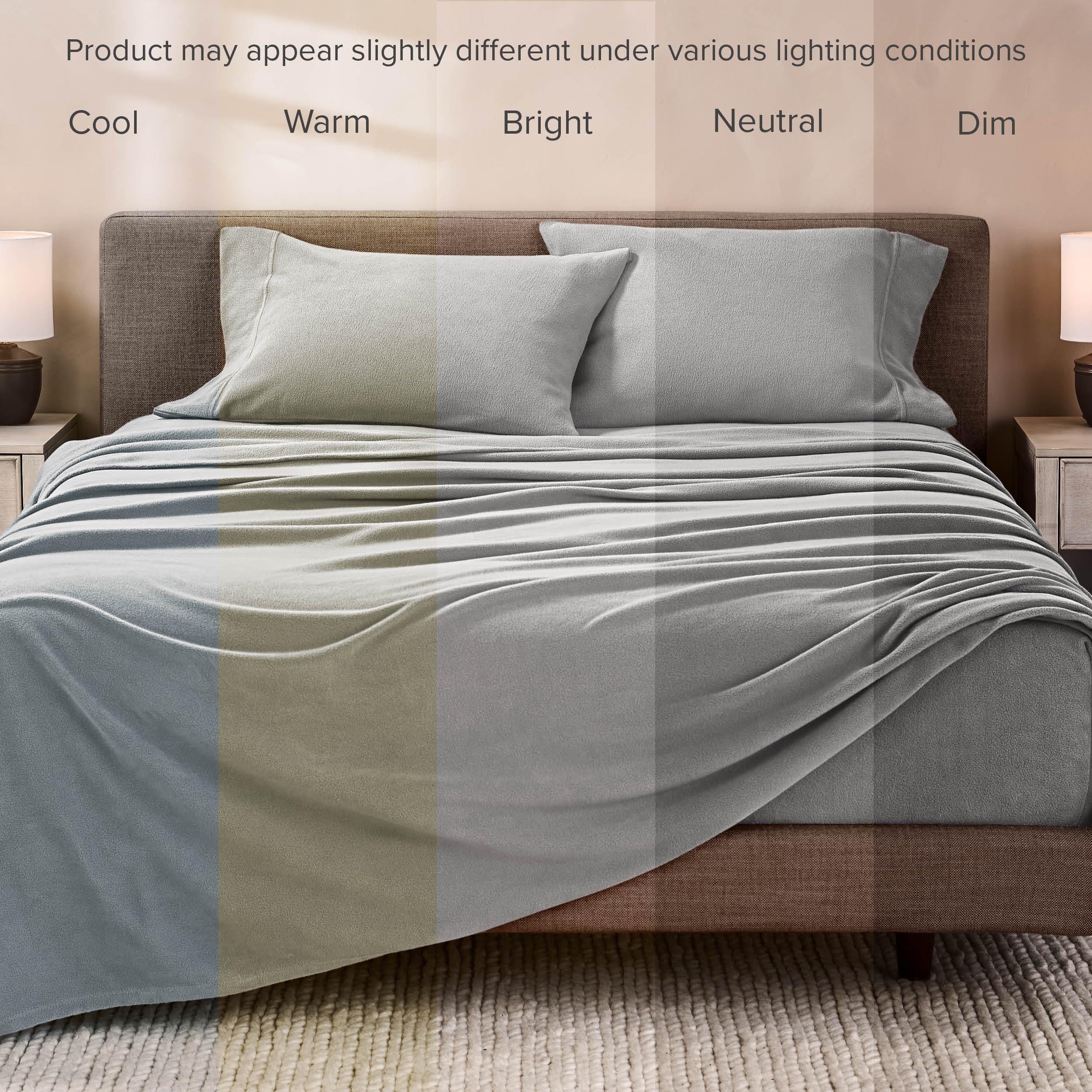 Bare Home lifestyle bedroom styling with sheets demonstrating visual appeal and comfort