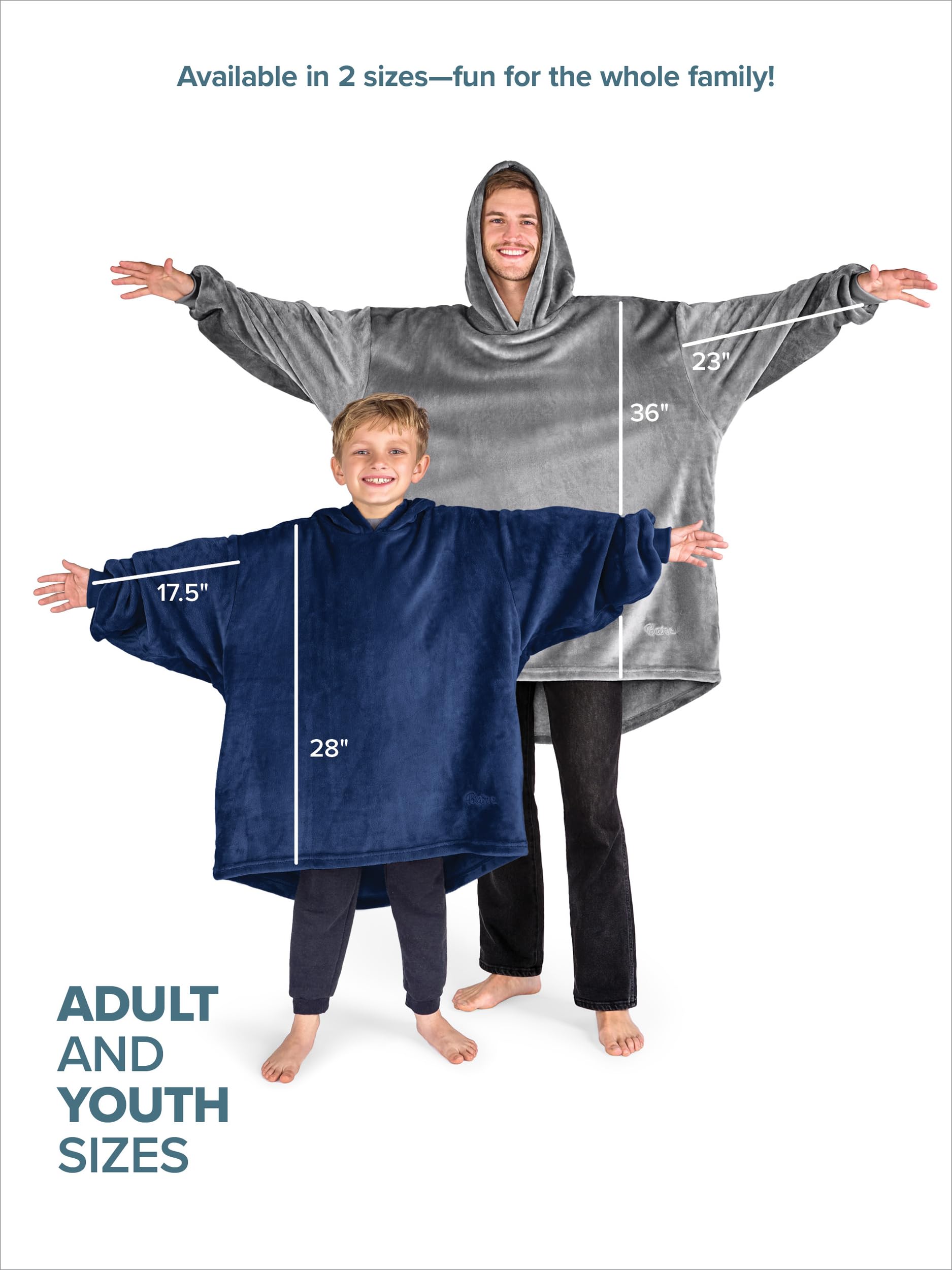 Bare Home lifestyle image of person wearing blanket outdoors showing portable warmth