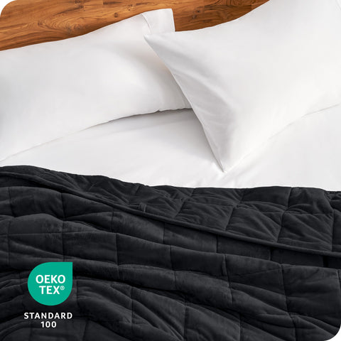 Bare Home OEKO-TEX label close-up proving tested materials and safer textile contact