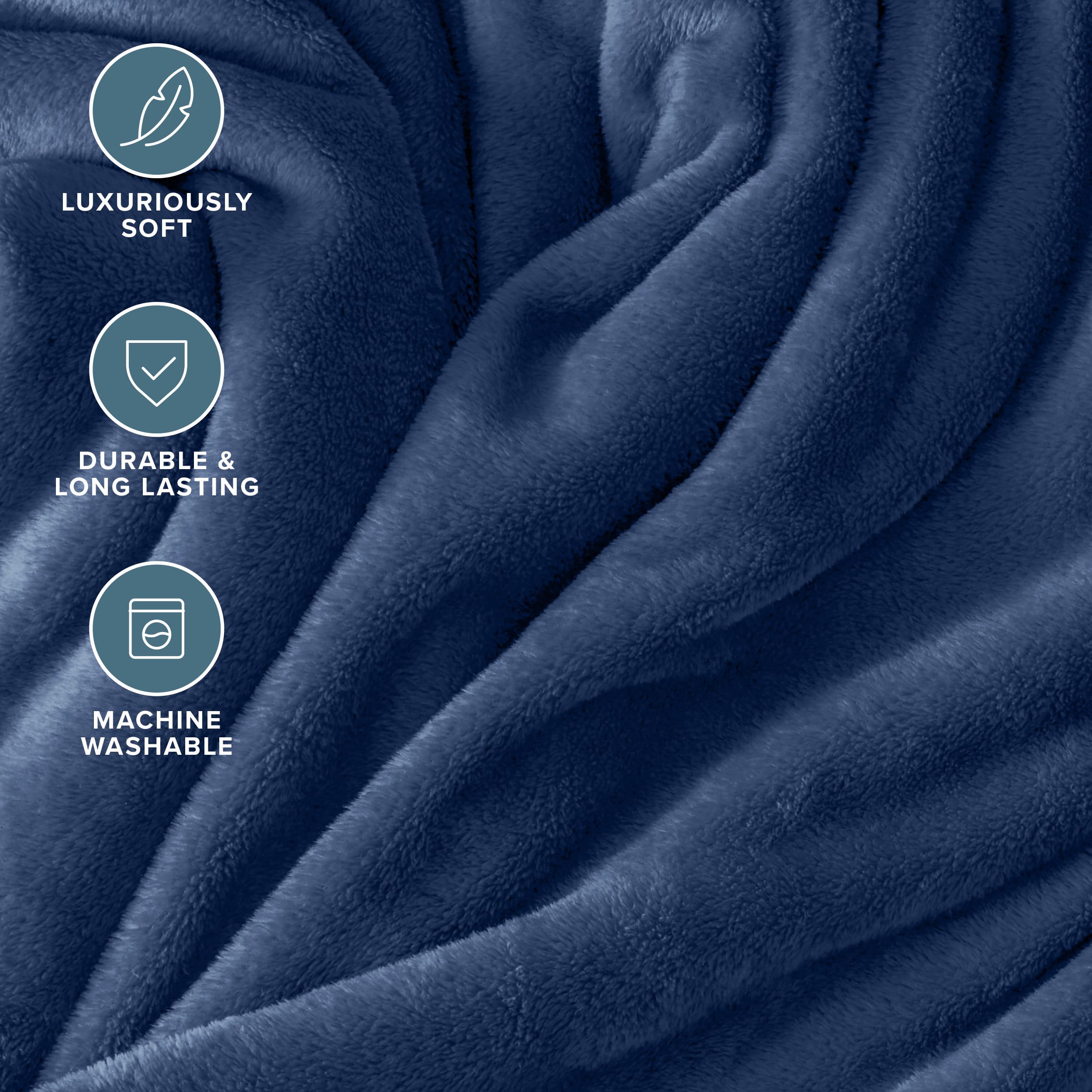 Bare Home blanket draped on couch illustrating everyday living room warmth