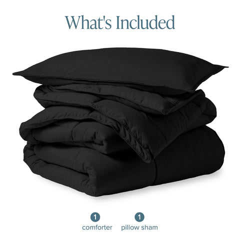 Bare Home packaged comforter box showing compact shipment and simple unboxing