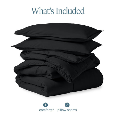Bare Home packaged comforter ready to ship showing compact, protective delivery packaging