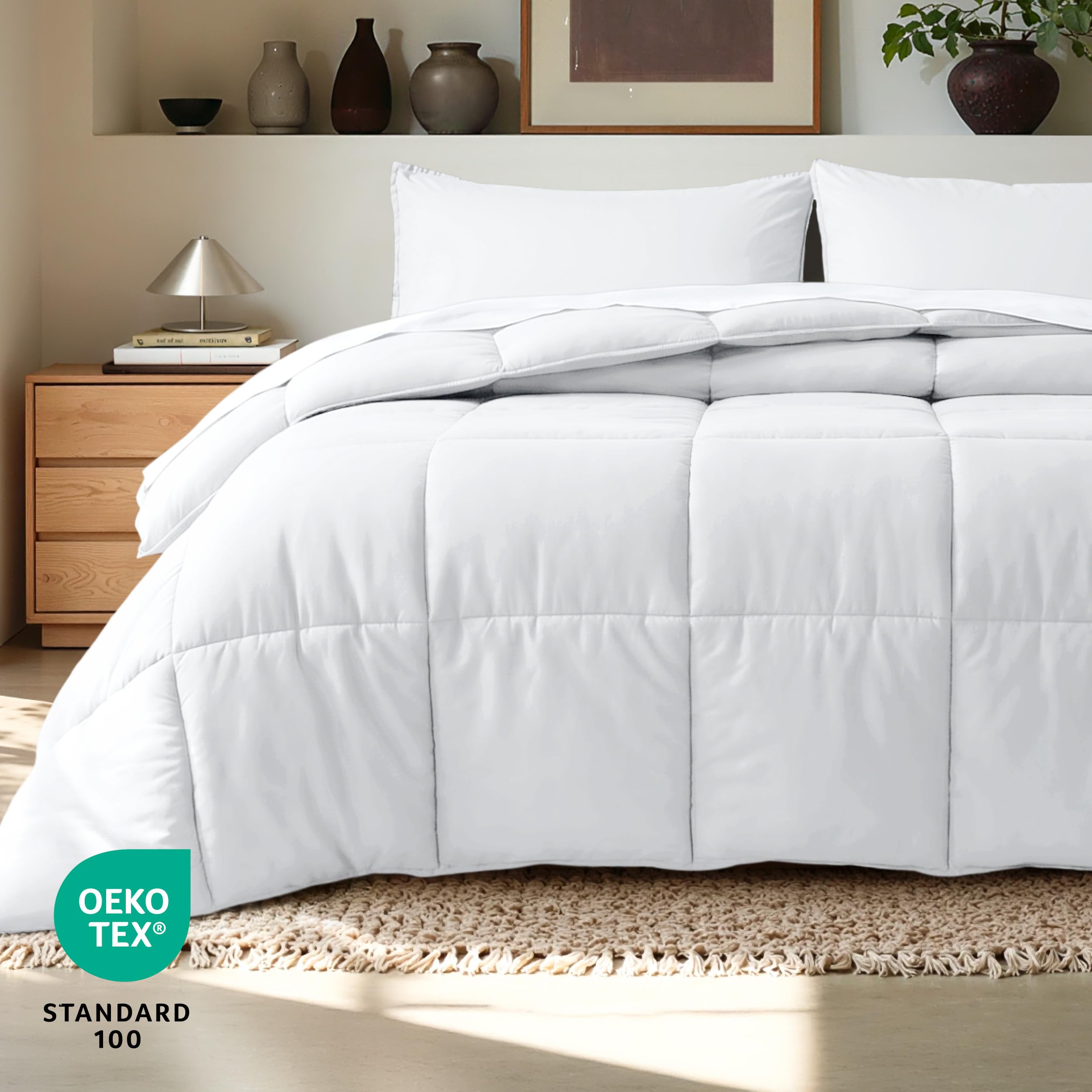 Bare Home matching pillow shams front detail adds polished look