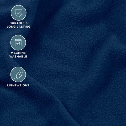 Bare Home pillowcase texture close-up, highlighting soft fleece feel for cozy sleep