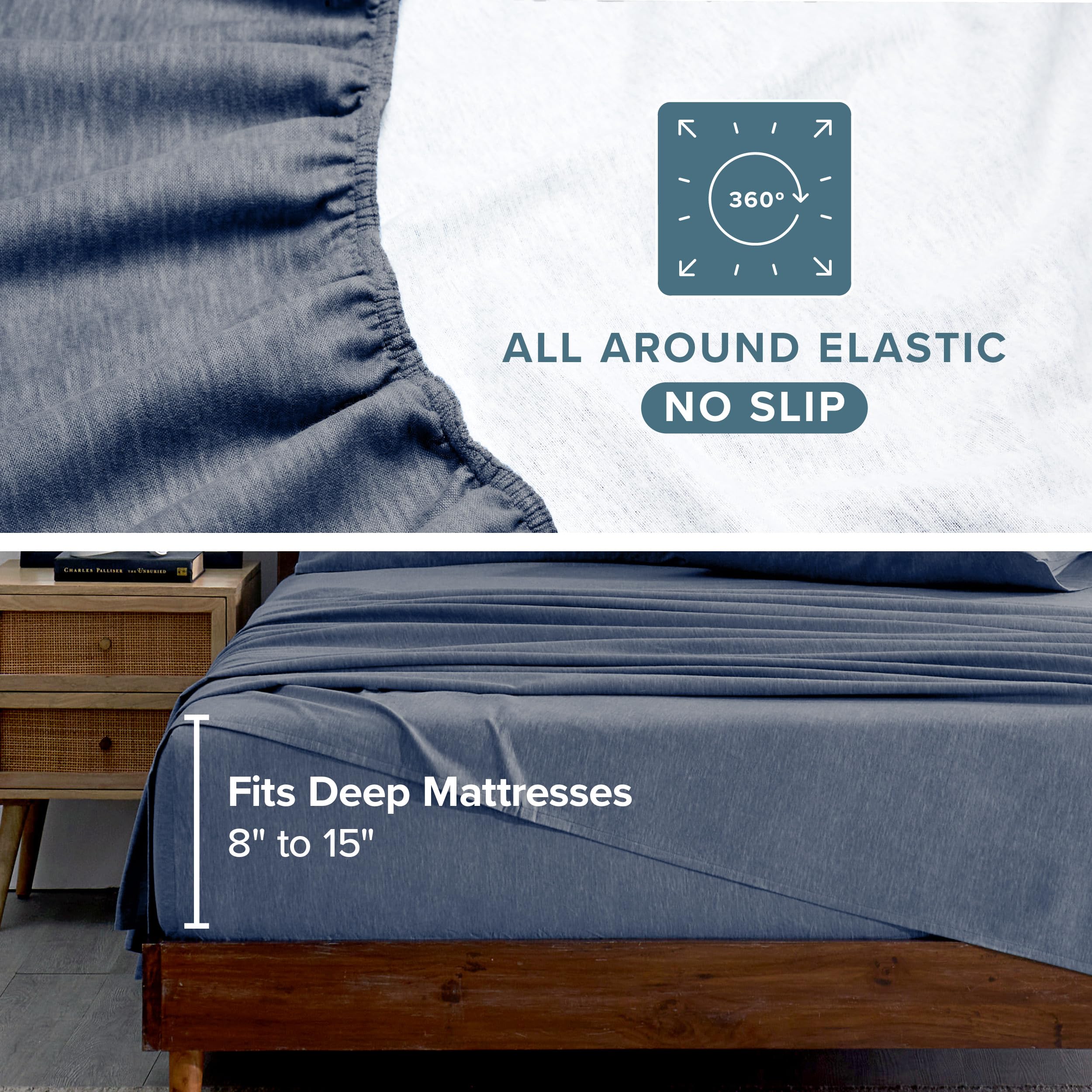 Bare Home two pillowcases stacked, consistent soft sleep surface