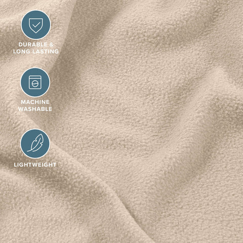 Bare Home two king pillowcases folded, illustrating plush feel and matching color