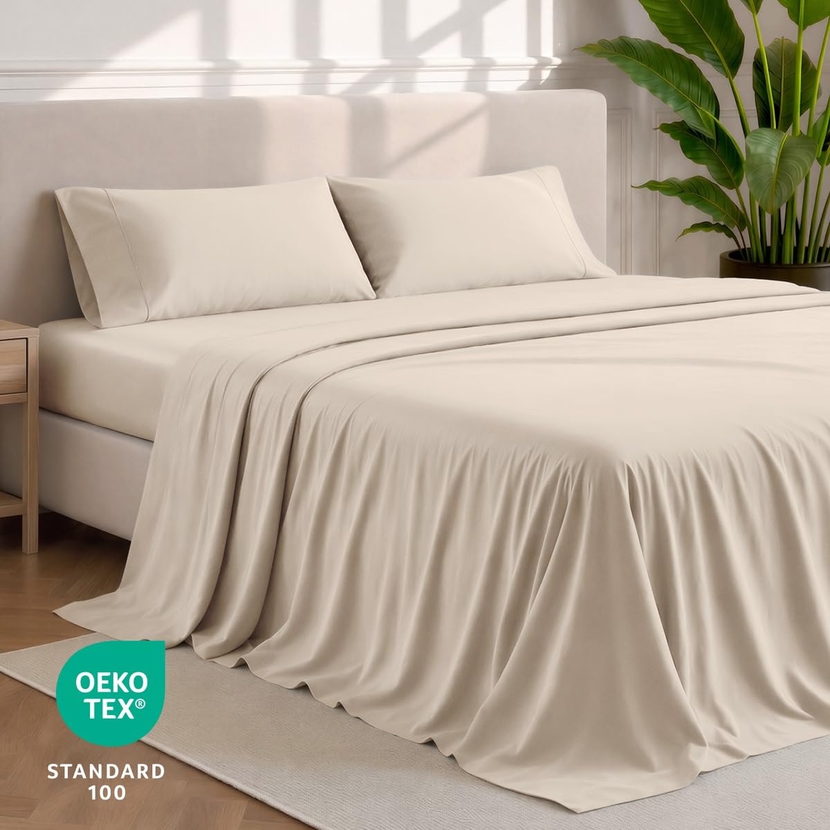 Bare Home pillowcases close-up showing plush finish for comfortable sleep