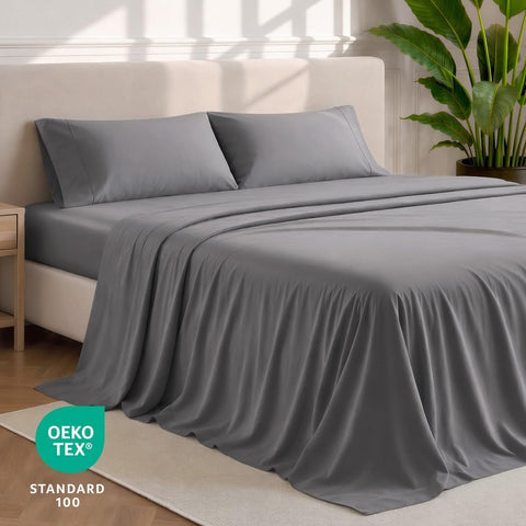 Bare Home pillowcases stacked with label highlighting coordinated styling and softness