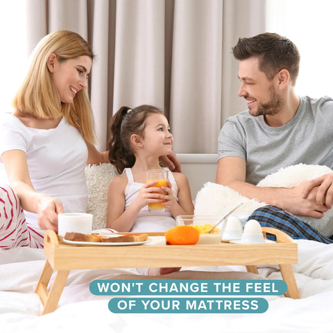 Bare Home protector on mattress in dormroom scene for everyday use