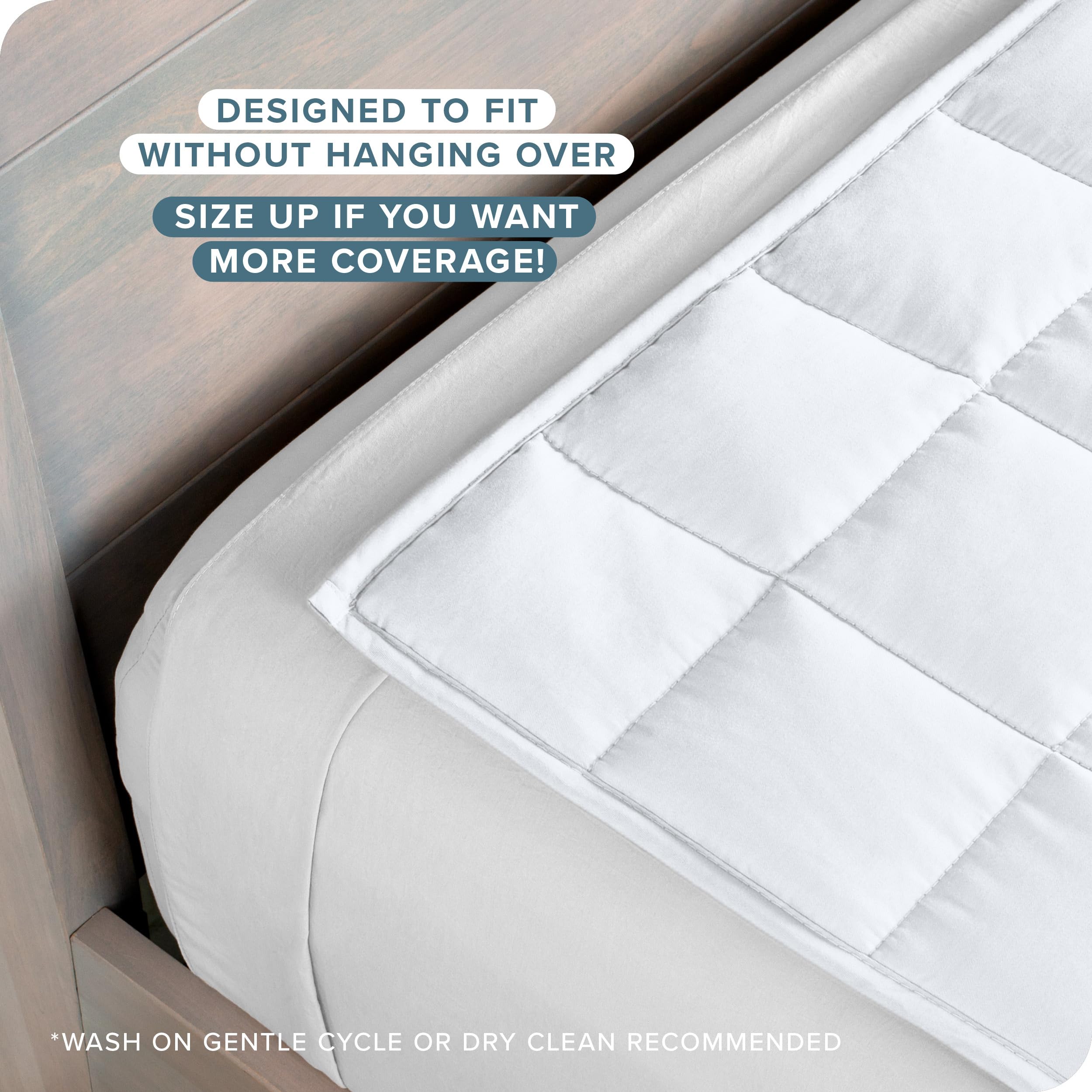 Bare Home quilted pocket detail showing even weight distribution advantage