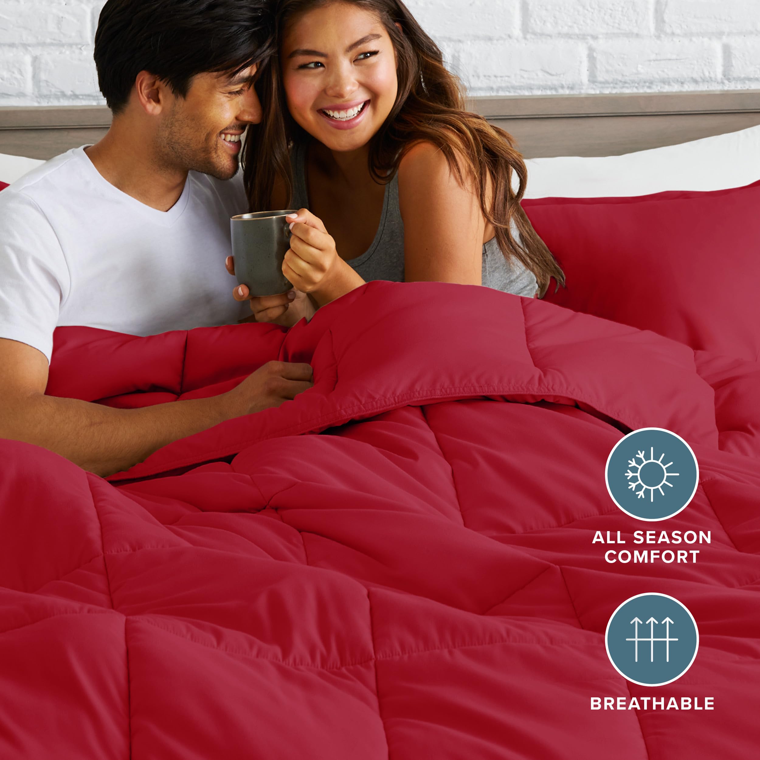 Bare Home matching pillow shams close-up displaying coordinated style and comfort
