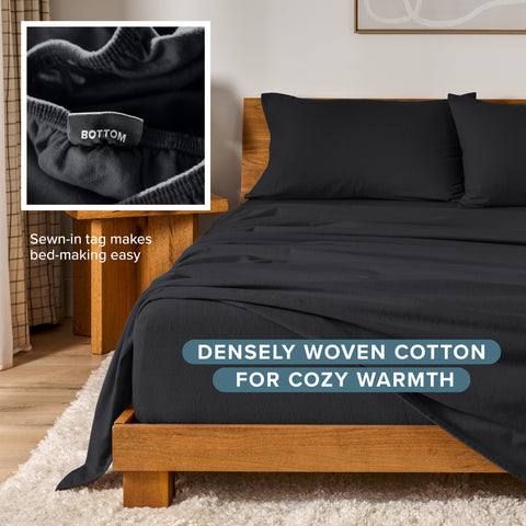 Bare Home sheets in a bedroom lifestyle shot showing cozy warmth and modern styling