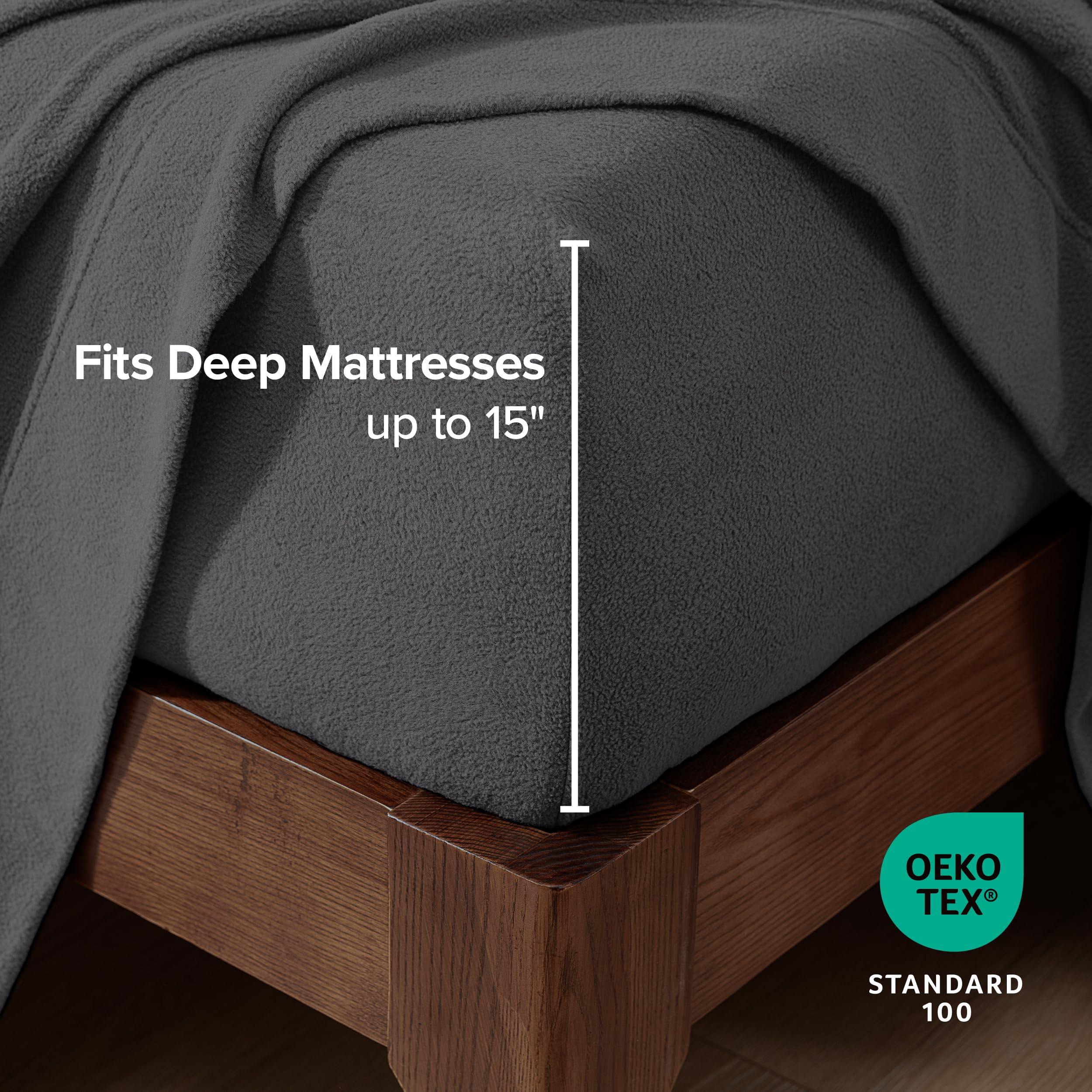 Bare Home sheet styled on mattress in bedroom showcasing comfy setup