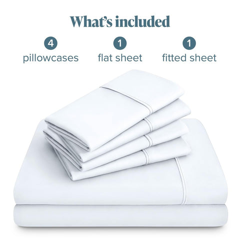 Bare Home sheets on a 15-inch mattress to show pocket depth compatibility and snug fit
