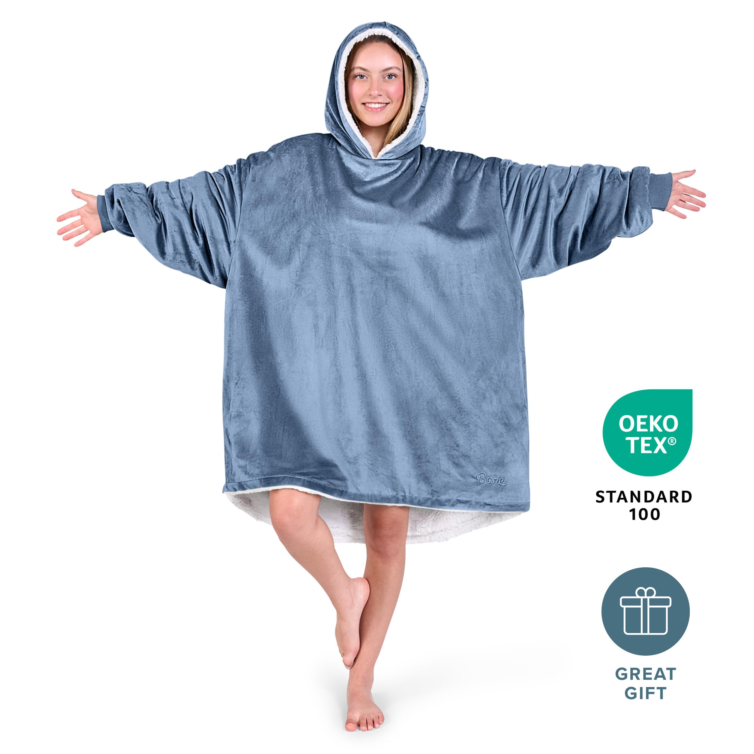 Bare Home side profile highlighting high-low hem for better coverage