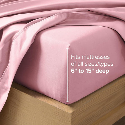 Bare Home Twin XL on mattress side-by-side, shows true size and fit