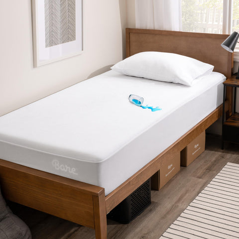 Bare Home front packaging showing Twin XL protector and benefits