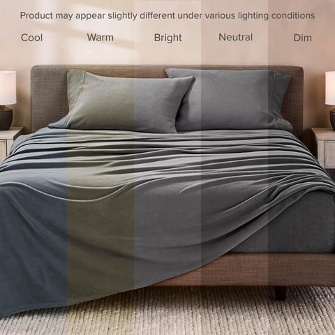 Bare Home sheet set in washing machine showing easy-care convenience
