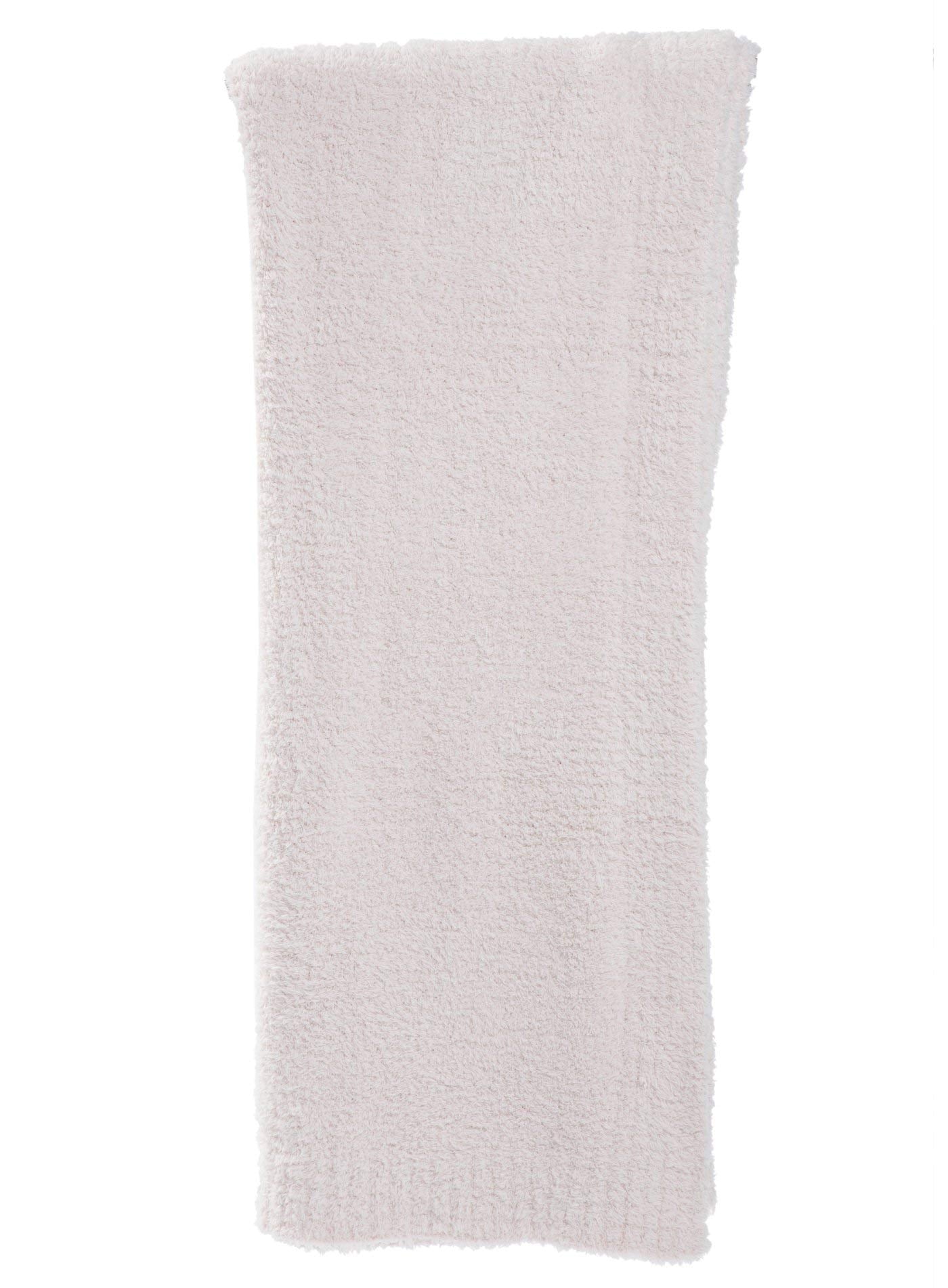 Barefoot Dreams CozyChic throw close-up of texture showing plush softness