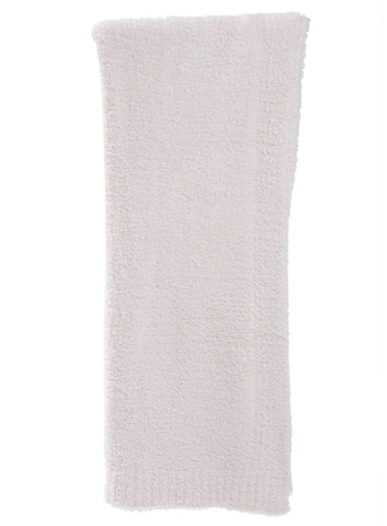 Barefoot Dreams CozyChic throw close-up of texture showing plush softness
