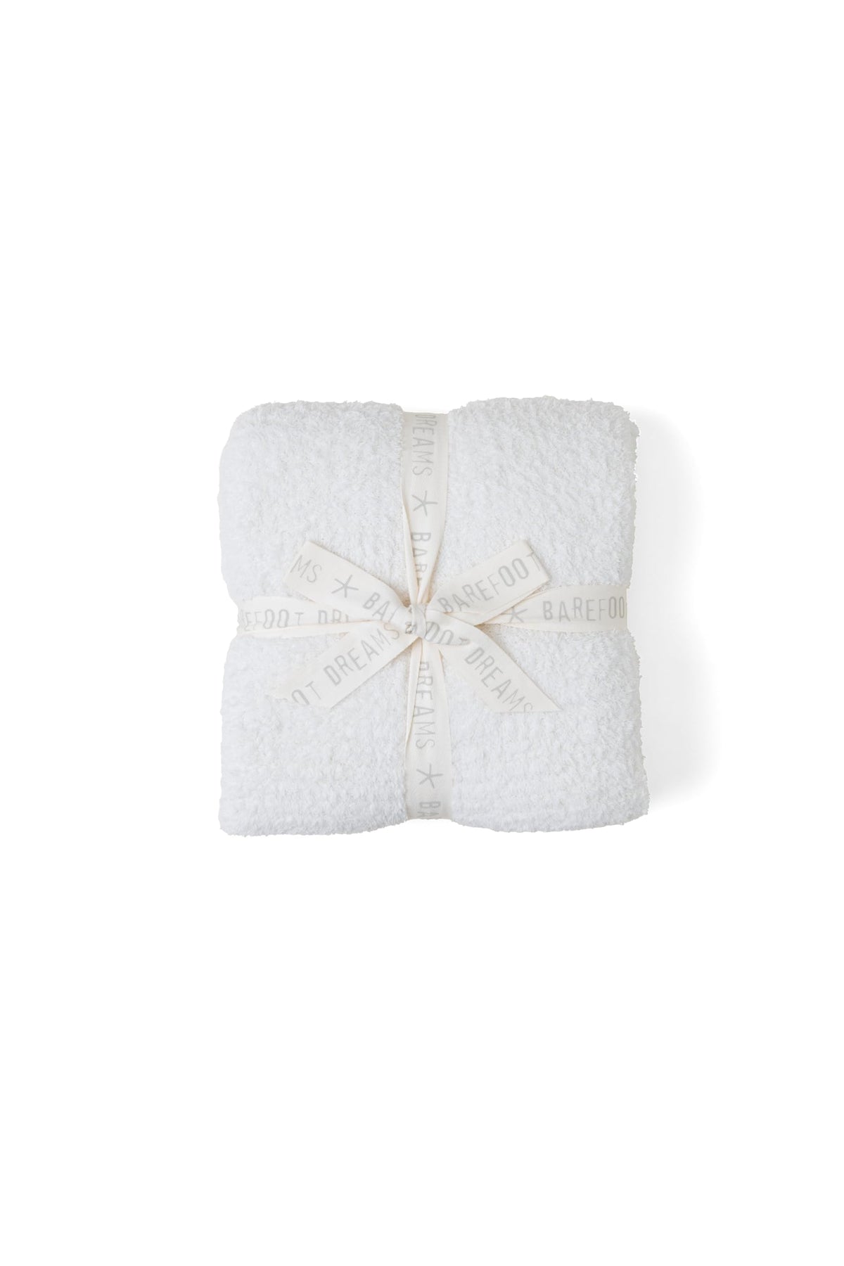 Barefoot Dreams throw front folded showing neat edges and inviting softness
