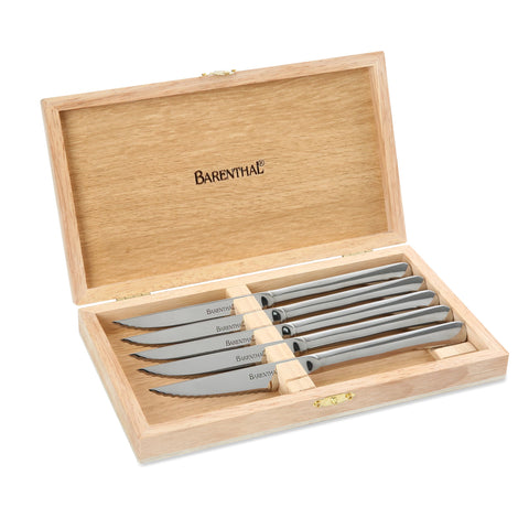 Barenthal boxed set front view showing complete six-knife presentation and lasting value