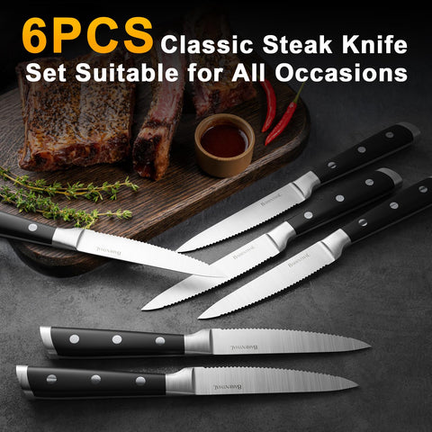 Barenthal steak knife slicing cooked meat demonstrating smooth slices