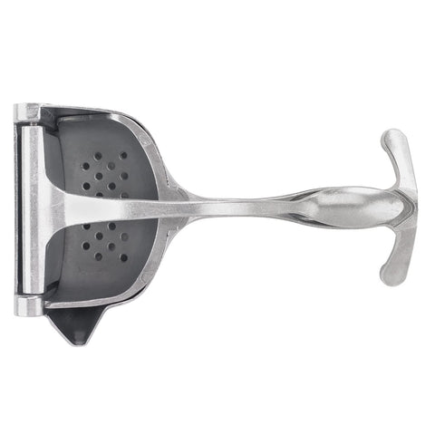 Barfly juicer with strainer plate removed for easy cleaning and maintenance access