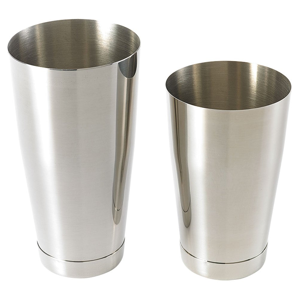 Barfly shaker close-up showing secure seam and lid for leak-free shaking