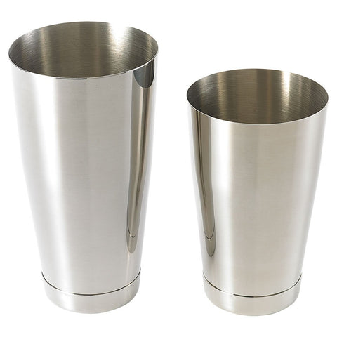 Barfly shaker close-up showing secure seam and lid for leak-free shaking