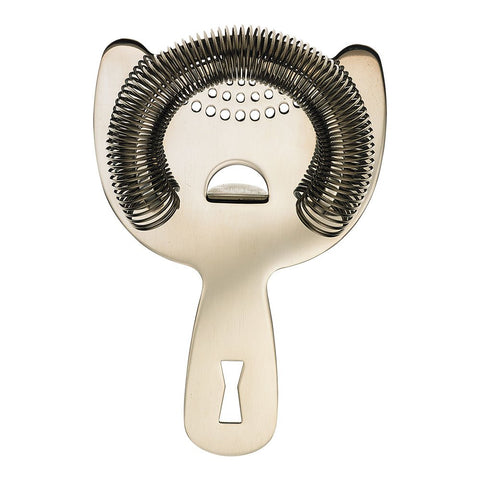 Barfly heavy-duty spring strainer showing spring and holes for cleaner pours