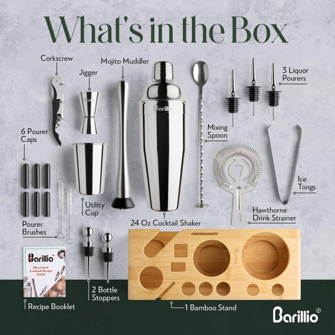 barillio muddler and long spoon detail illustrating sturdy grip and precise stirring benefit