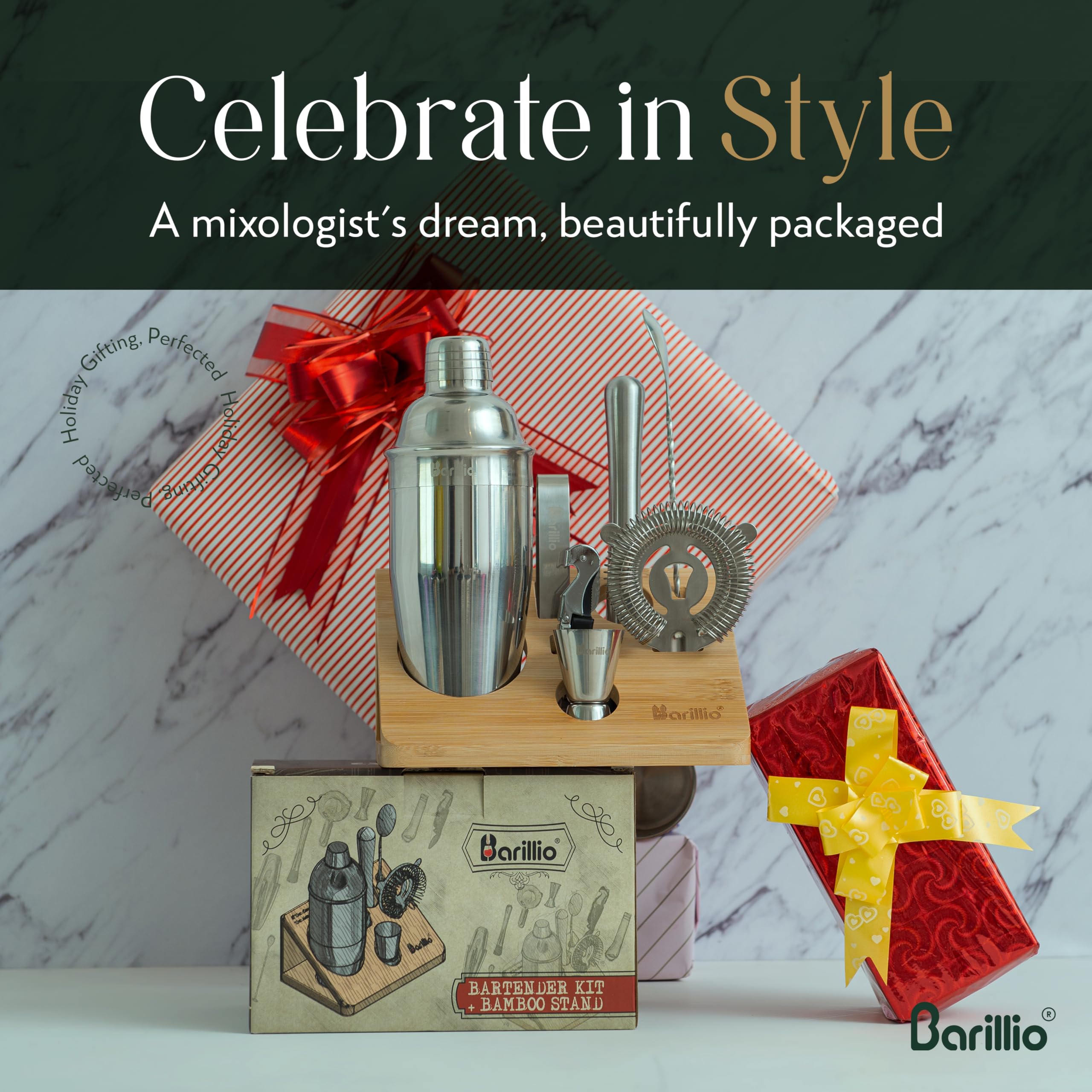 barillio recipe booklet and gift box presented as ready-to-give package