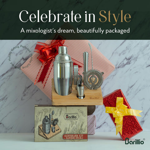 barillio recipe booklet and gift box presented as ready-to-give package