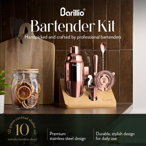 barillio bartender using shaker in action for efficient cocktail mixing