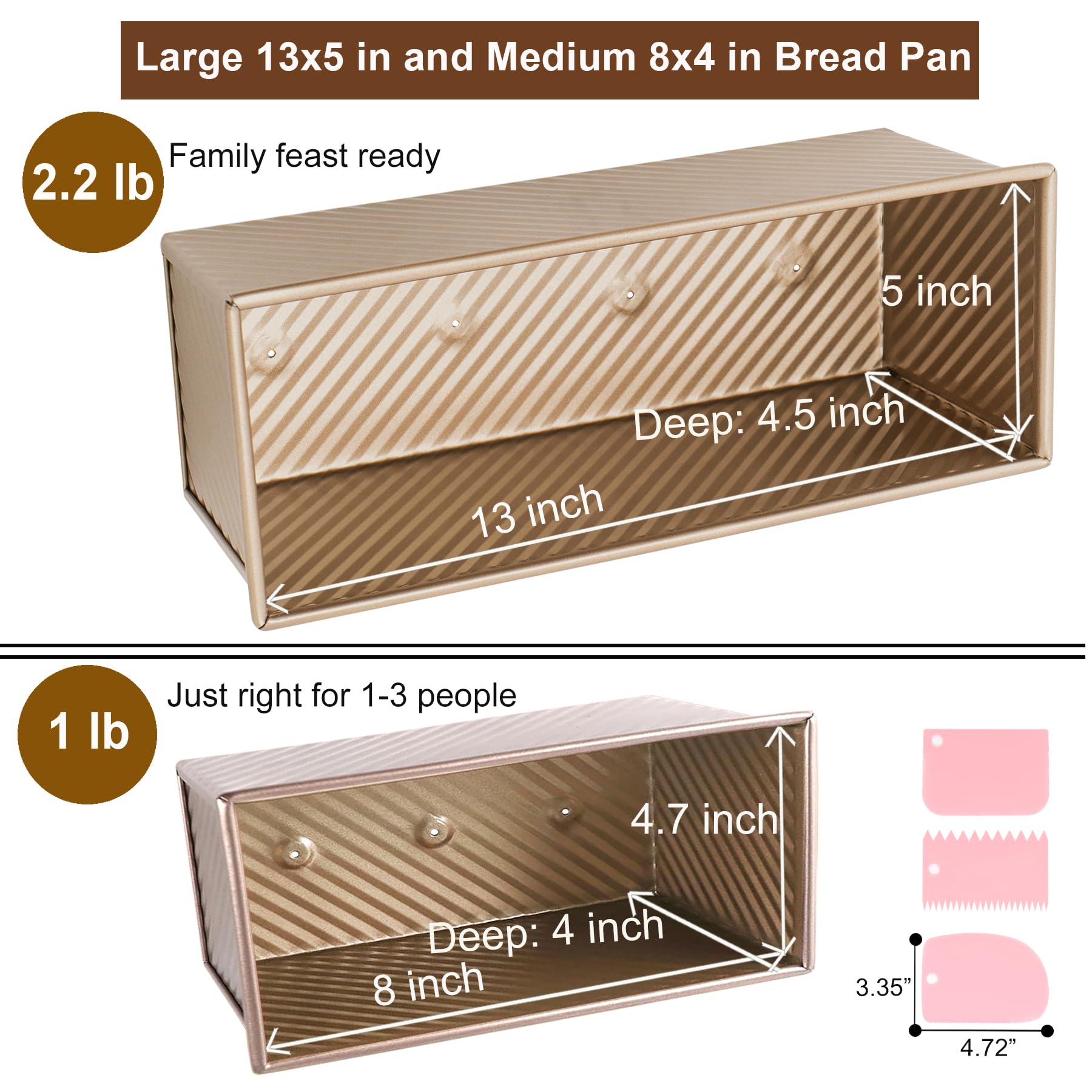 Barlket large 13x5-inch pan with lid at angle, demonstrating sturdy build and even bake