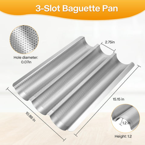 Barlket pan placed on oven rack to show compact 15x11-inch fit